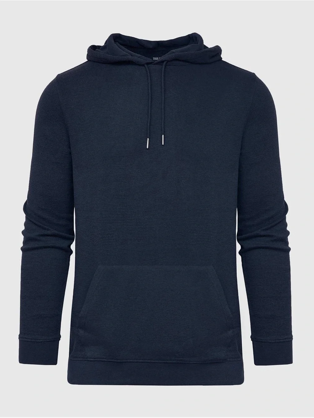 Men's Knit Hooded Pullover in Navy
